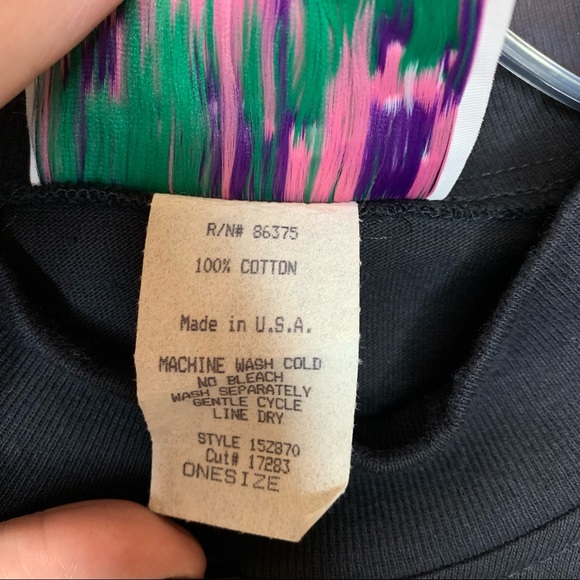 Vintage KWBL Halloween GITD Long Sleeve Womens Shirt One Size Ghosts Pumpkin Bat - Picture 5 of 9